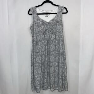 Prana Womens Viana Knit Dress Gray V Neck Size Medium